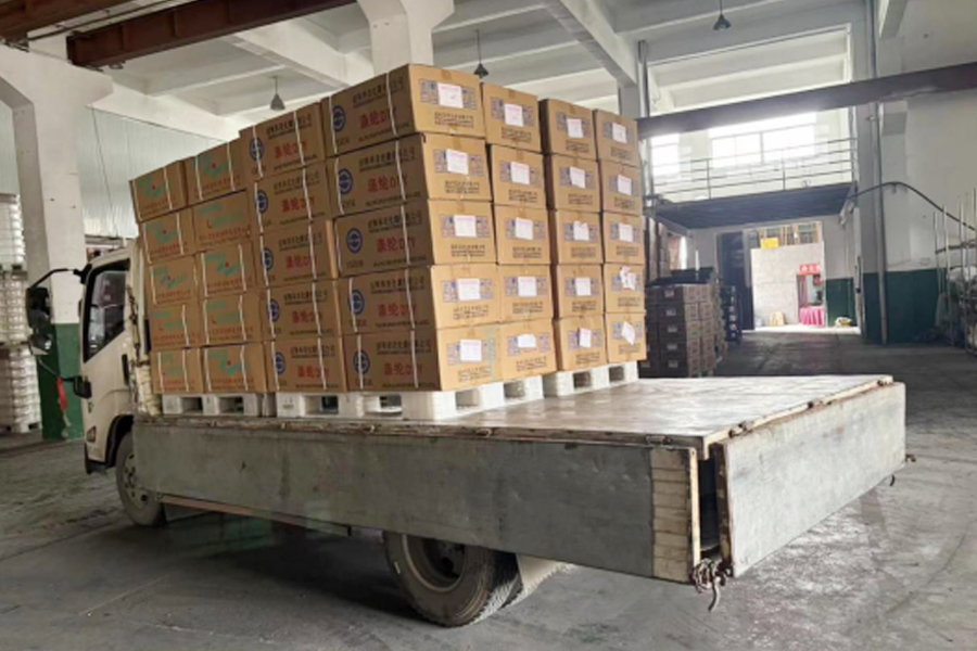 DTY produksjonsferdig produktlager