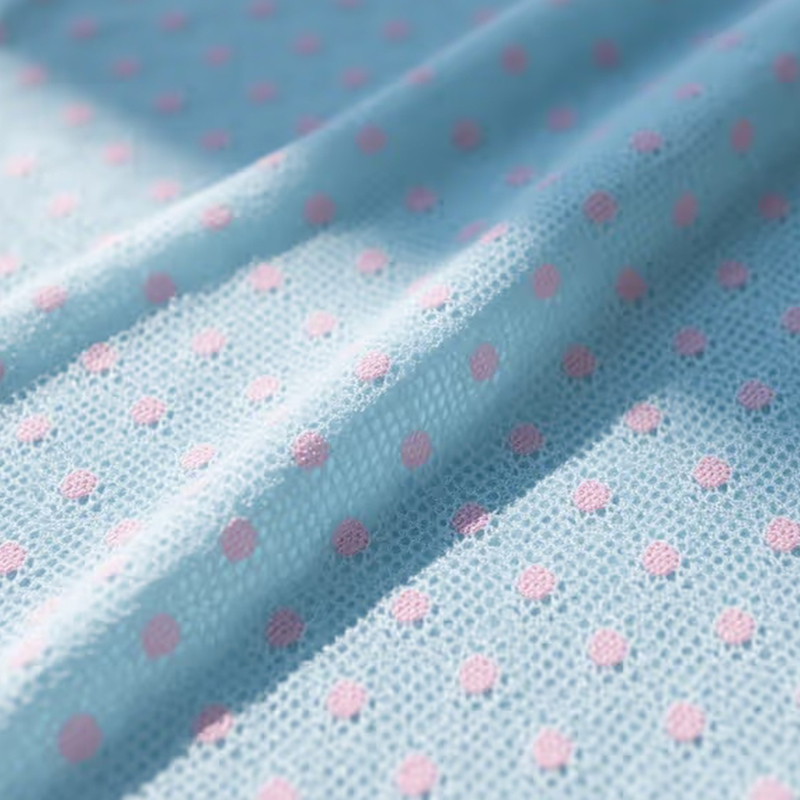 Dot mesh Birdseye klut