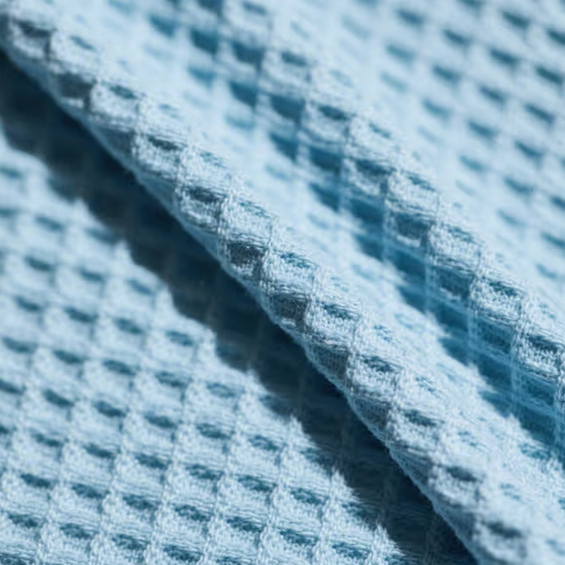 Vaffelstrikkede komfortstoffer